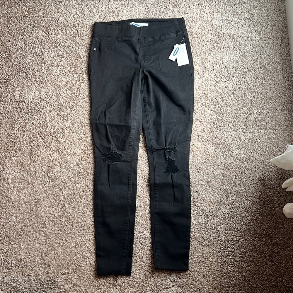 Old Navy Black Rockstar Jeggings, size 6 tall